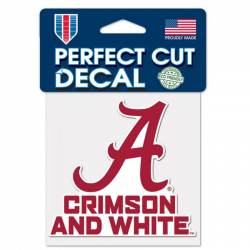 University of Alabama Crimson Tide Crimson & White Slogan - 4x4 Die Cut Decal