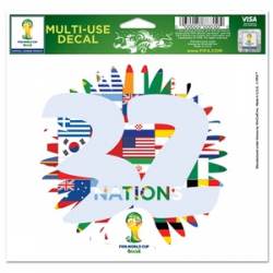 Fifa World Cup 2014 32 Nations - 5x6 Ultra Decal