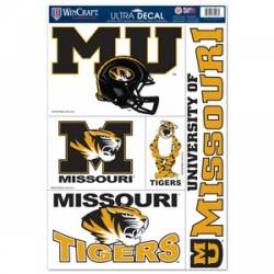 University Of Missouri Tigers - Set of 5 Ultra Decals