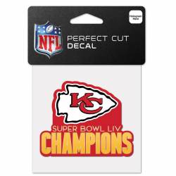 Kansas City Chiefs Super Bowl LIV Champions 2020 - 4x4 Die Cut Decal