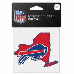 Buffalo Bills Home State New York - 4x4 Die Cut Decal