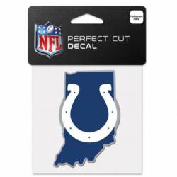 Indianapolis Colts Home State Indiana - 4x4 Die Cut Decal