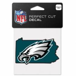 Philadelphia Eagles Home State Pennsylvania - 4x4 Die Cut Decal