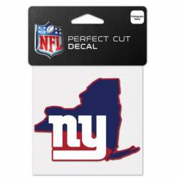 New York Giants Home State New York - 4x4 Die Cut Decal