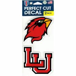 Lamar University Cardinals - Set of Two 4x4 Die Cut Decals