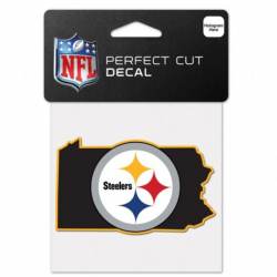 Pittsburgh Steelers Home State Pennsylvania - 4x4 Die Cut Decal
