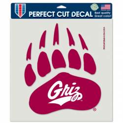 University Of Montana Grizzlies - 8x8 Full Color Die Cut Decal