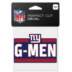 New York Giants G-Men Slogan - 4x4 Die Cut Decal