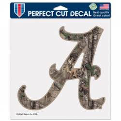 University of Alabama Crimson Tide Camouflage - 8x8 Full Color Die Cut Decal
