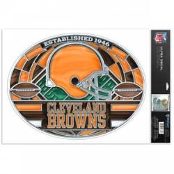Cleveland Browns - Stained Glass 11x17 Ultra Decal