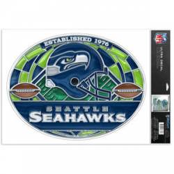 Seattle Seahawks - Stained Glass 11x17 Ultra Decal