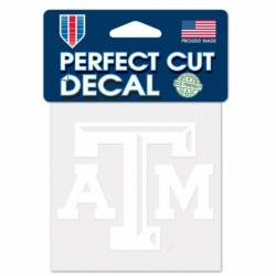 Texas A&M University Aggies - 4x4 White Die Cut Decal