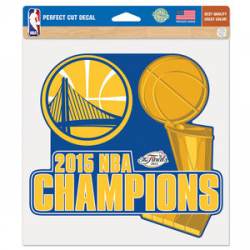 Golden State Warriors 2015 NBA Champions - 8x8 Full Color Die Cut Decal
