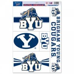 Brigham Young University Cougars BYU - Set of 5 Ultra Decals