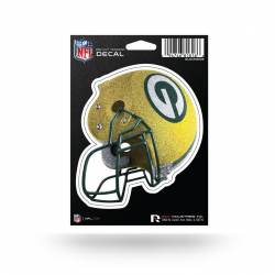 Green Bay Packers Helmet - 5x6 Glitter Effect Vinyl Sticker