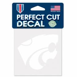 Kansas State University Wildcats - 4x4 White Die Cut Decal