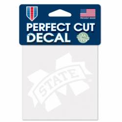 Mississippi State University Bulldogs - 4x4 White Die Cut Decal