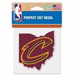 Cleveland Cavaliers Home State Ohio - 4x4 Die Cut Decal