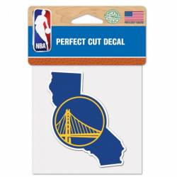Golden State Warriors Home State California - 4x4 Die Cut Decal