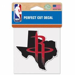 Houston Rockets Home State Texas - 4x4 Die Cut Decal