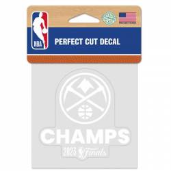 Denver Nuggets 2023 NBA Champions - 4x4 White Die Cut Decal