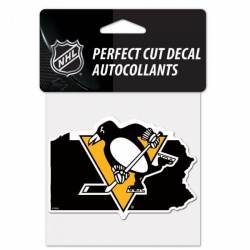 Pittsburgh Penguins Home State Pennsylvania - 4x4 Die Cut Decal