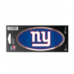 New York Giants - 3x7 Oval Chrome Decal