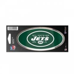 New York Jets - 3x7 Oval Chrome Decal