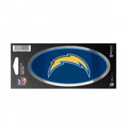 San Diego Chargers - 3x7 Oval Chrome Decal