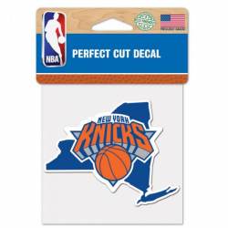 New York Knicks Home State New York - 4x4 Die Cut Decal