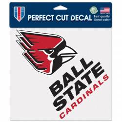 Ball State University Cardinals - 8x8 Full Color Die Cut Decal