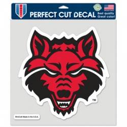 Arkansas State Red Wolves - 8x8 Full Color Die Cut Decal
