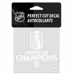 Vegas Golden Knights 2023 Stanley Cup Champions - 4x4 White Die Cut Decal