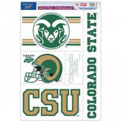 Colorado State University Rams - Set of 5 Ultra Decals