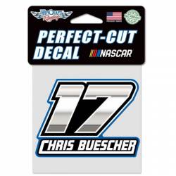 Chris Buescher #17 - 4x4 Die Cut Decal