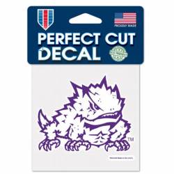 Texas Christian University Horned Frogs Logo - 4x4 Die Cut Decal