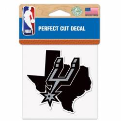 San Antonio Spurs Home State Texas - 4x4 Die Cut Decal