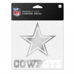 Dallas Cowboys - 6x6 Chrome Die Cut Decal