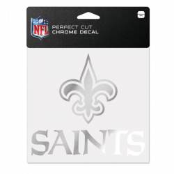New Orleans Saints - 6x6 Chrome Die Cut Decal