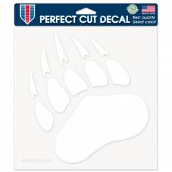 University Of Montana Grizzlies - 8x8 White Die Cut Decal