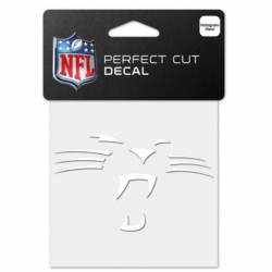 Carolina Panthers Whiskers - 4x4 White Die Cut Decal