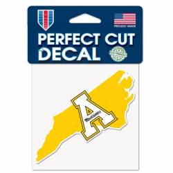 Appalachian State University Mountaineers Home State North Carolina - 4x4 Die Cut Decal