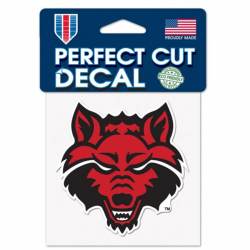 Arkansas State University Red Wolves - 4x4 Die Cut Decal