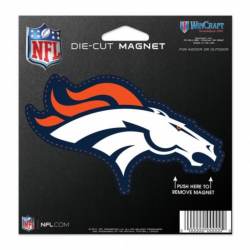 Denver Broncos - 4.5" Die Cut Logo Magnet
