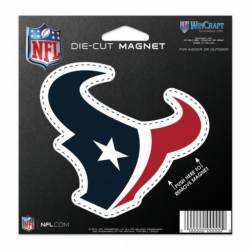 Houston Texans - 4.5" Die Cut Logo Magnet