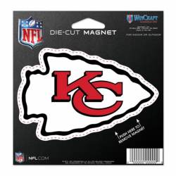 Kansas City Chiefs - 4.5" Die Cut Logo Magnet