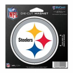 Pittsburgh Steelers - 4.5" Die Cut Logo Magnet