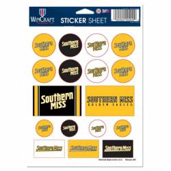 University Of Southern Mississippi Golden Eagles - 5x7 Sticker Sheet