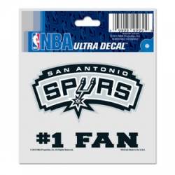 San Antonio Spurs #1 Fan - 3x4 Ultra Decal