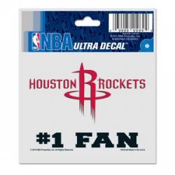 Houston Rockets #1 Fan - 3x4 Ultra Decal